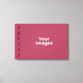 Burgundyファミリー名写真表示キャンバス印刷 キャンバスプリント