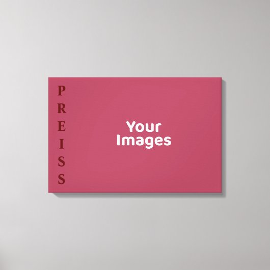 Burgundyファミリー名写真表示キャンバス印刷 キャンバスプリント (正面)