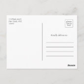 Burgundyフローラ写真バルミツワー日付を保存 ポストカード (裏面)