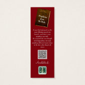 Burgundy作家の販促資料ブックマーク (裏面)