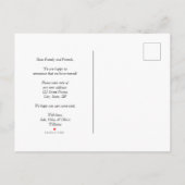 Burgundy新しいホームスクリプトの移動告知 案内ポストカード (裏面)