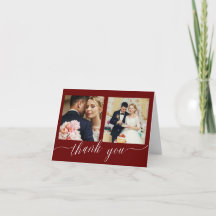 Burgundy書道3枚結婚写真感謝していのあなた