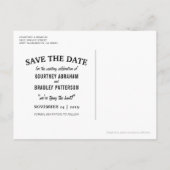 Burgundy素朴 Redフローラ日付を保存 案内ポストカード (裏面)