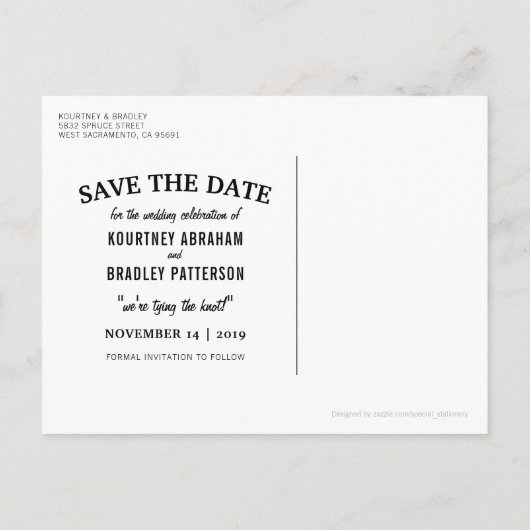 Burgundy素朴 Redフローラ日付を保存 案内ポストカード (裏面)