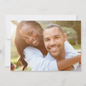 Burgundy素朴 Wildflower + Photo Save The Date 招待状 (裏面)