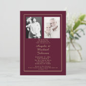 Burgundy金ゴールドその後50周年記念写真 招待状 (スタンド正面)