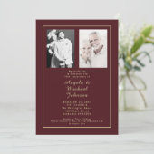 Burgundy金ゴールドその後50周年記念写真 招待状 (スタンド正面)