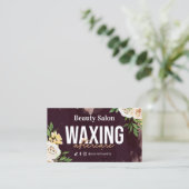 Burgundy金ゴールドWaxing AfterCard 名刺 (スタンド正面)