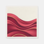 Burgundy スタンダードカクテルナプキン (正面)