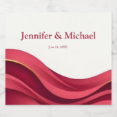 Burgundy スパークリングワインラベル (シングルラベル)