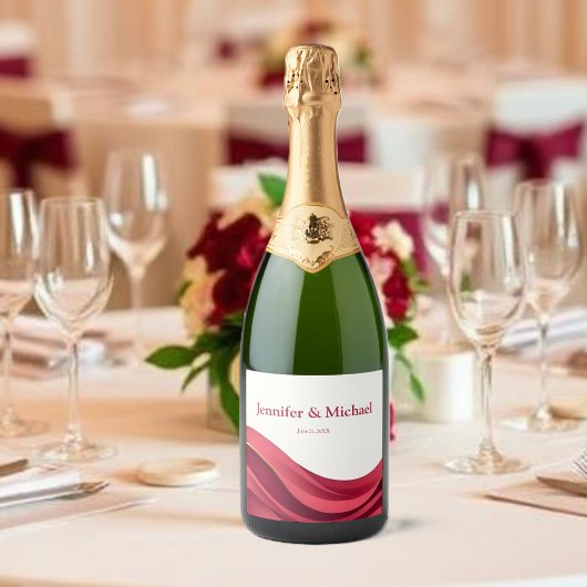 Burgundy スパークリングワインラベル