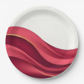 Burgundy ペーパープレート (正面)