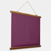 Burgundy 無地の 36"x26"水平 吊り下げ型タペストリー (傾斜あり)