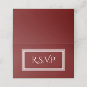 Burgundy 赤と白 r.s.v.pカード プレイスカード (外部開封)