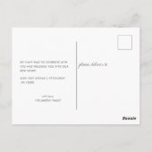 Burgundy 5枚の写真華美動画のお知らせ ポストカード (裏面)