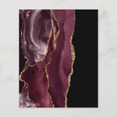 Burgundy Agateエレガントイベントメニュー (裏面)