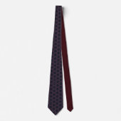 Burgundy and Black Star Neck Tie ネクタイ (正面)