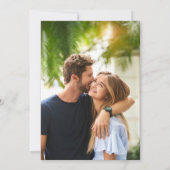 Burgundy and gold elegant picture wedding  招待状 (裏面)