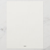 Burgundy and Gray Floral Stationery Paper レターヘッド (裏面)