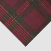 Burgundy and Green Plaid Tissue Paper 薄葉紙 (詳細)