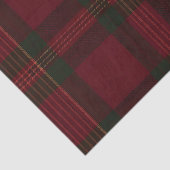 Burgundy and Green Plaid Tissue Paper 薄葉紙 (詳細)