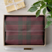 Burgundy and Green Plaid Tissue Paper 薄葉紙 (ギフト)