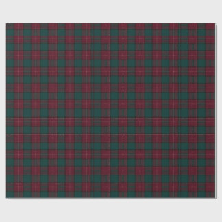 Burgundy and Hunter Green Tartan Wrapping Paper ラッピングペーパー