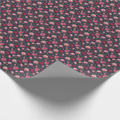 Burgundy and Pink Flowers ラッピングペーパー (角)