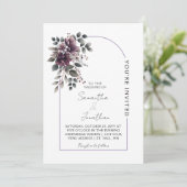 Burgundy and Sage Arch Wedding | Invi 招待状 (スタンド正面)