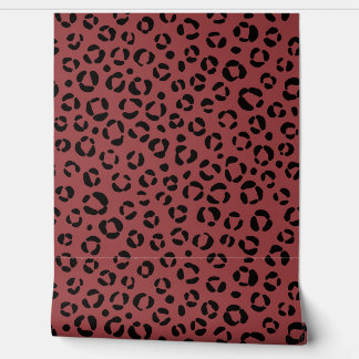 Burgundy Animal Print 壁紙