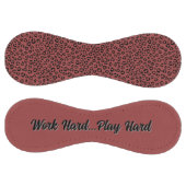 Burgundy Animal Print (personalize) ソフトボール (パネル)