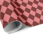 Burgundy Argyle Wrapping Paper ラッピングペーパー (ロールコーナー)