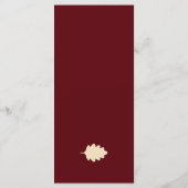 Burgundy Autumn Wedding メニュー (裏面)