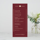 Burgundy Autumn Wedding メニュー (スタンド正面)