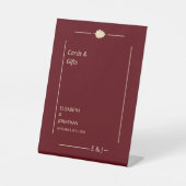 Burgundy Autumn Wedding 台座サイン (正面)