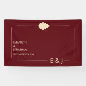 Burgundy Autumn Wedding 横断幕 (横)