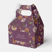 Burgundy Baby Shower フェイバーボックス (裏面サイド)