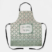 Burgundy Berry Holly Pine Christmas Kitchen Apron エプロン (正面)