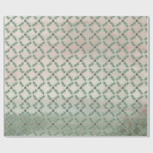 Burgundy Berry Holly Pine Christmas Wrapping Paper ラッピングペーパー (フラット)