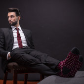 Burgundy Bitcoin Ethereum暗号化アイコン ネクタイ