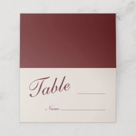 Burgundy Blank Wedding Place Cards プレイスカード
