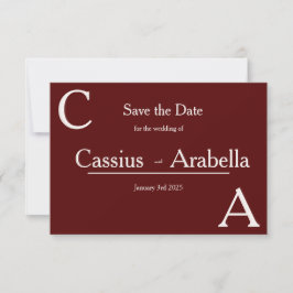 Burgundy Bliss：バージョン2日付を保存 セーブザデート