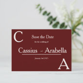 Burgundy Bliss：バージョン2日付を保存 セーブザデート (スタンド正面)