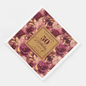 Burgundy blush gold roses 50th birthday party (コーナー)