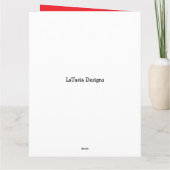 Burgundy Blush Roses Greenery Mother's Day  カード (裏面)