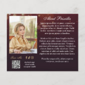 Burgundy Bokeh Romance Book Series Marketing チラシ (裏面)