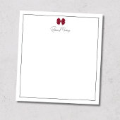 Burgundy Bow Border Script Custom Name Script ノートパッド