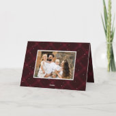Burgundy Brushed Plaid 4写真 シーズンカード (裏面)