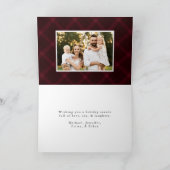 Burgundy Brushed Plaid 4写真 シーズンカード (内部)