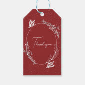 Burgundy Butterfly Card ギフトタグ (正面)